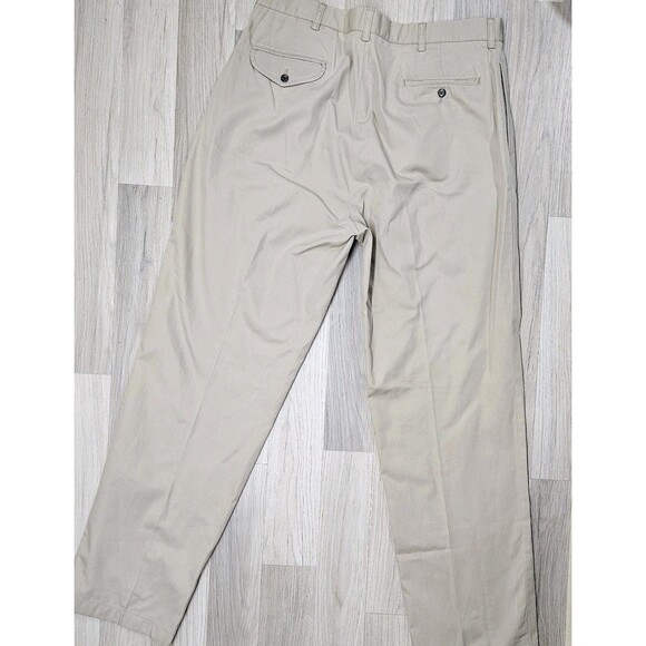 Polo Ralph Lauren Mens Tan Pleated Dress Pants Hammond 36×34 - Picture 9 of 12